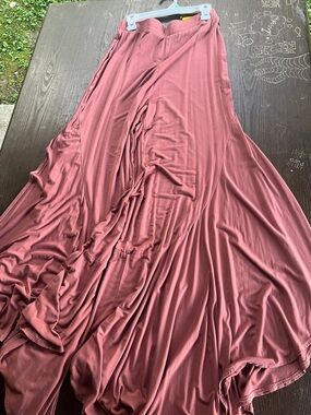 Rose Mauve Wide-Leg Palazzo Pants - Women's Comfortable Flow